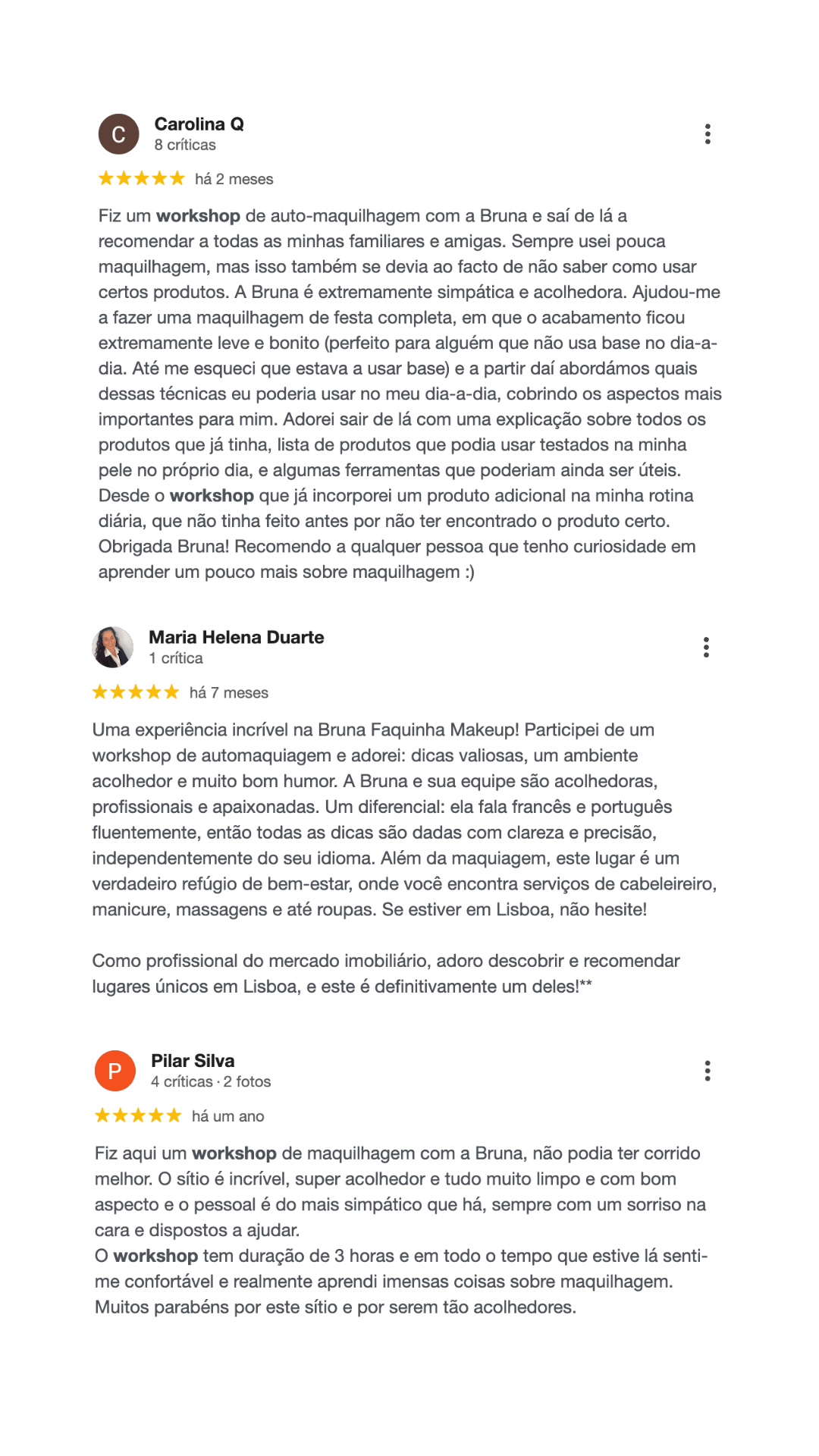 Workshop de Auto Maquilhagem