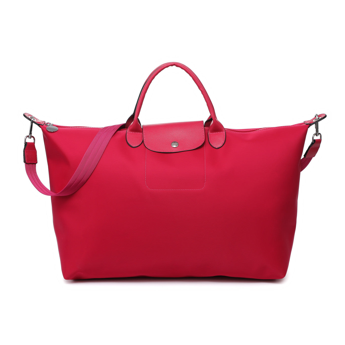 Large nylon suitcase - Red